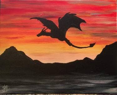 Mother of Dragons - Paint Nite event in Chico, CA