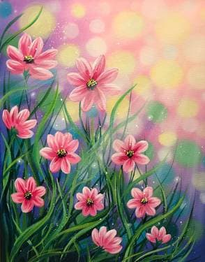 Spring Radiance - Paint Nite event in Edmonton, AB