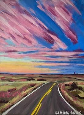 Living Skies - Paint Nite event in Edmonton, AB