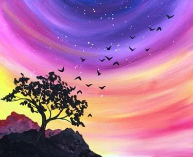Into The Night II - Paint Nite event in Oakville, ON