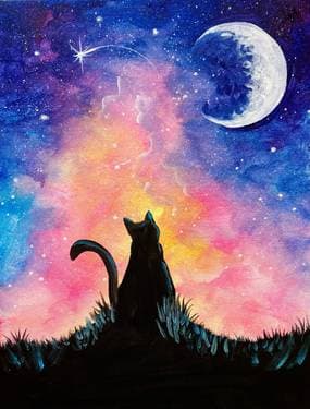 Kitty Cat Dreams - Paint Nite event in Pierrefonds, QC
