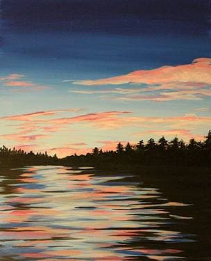 In The Distance - Paint Nite event in Chilliwack, BC