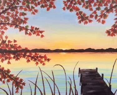 Autumn Dock - Paint Nite event in Sandy , UT