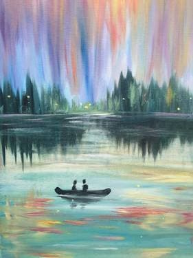 Lights on the Lake - Paint Nite event in Rocklin, CA
