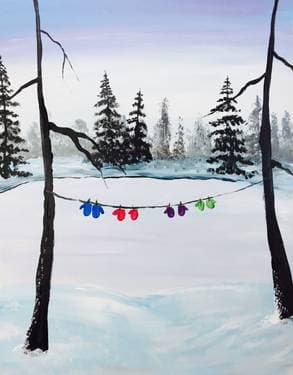 Winter Hang Out - Paint Nite event in Calgary, AB