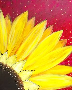 Sunflower Burst - Paint Nite event in SALT LAKE CTY, UT