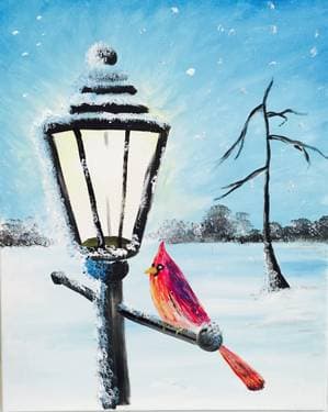 Keeping Warm - Paint Nite event in Pierrefonds, QC