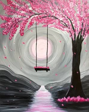 Whimsical Spring Blossoms - Paint Nite event in ANCHORAGE, AK