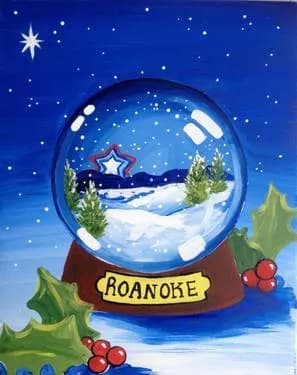 Paint and sip painting in Roanoke