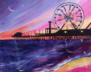 Santa Monica Pier - Paint Nite event in Santa Monica, CA
