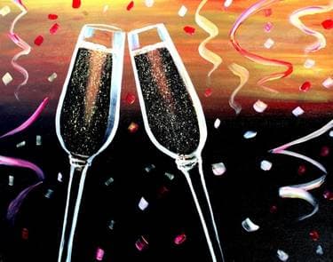 Happy New Year!!! - Paint and sip event at Shooters Sports Bar & Grill in Fairport, NY - PaintNite.com