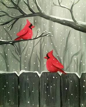 Winter Visitors - Paint and sip event at The Exchange Brewery in Niagara-On-The-Lake, ON - PaintNite.com