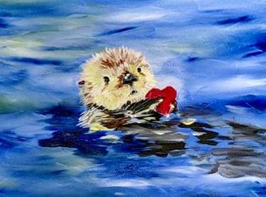Otter Love - Paint Nite event in Gurnee, IL