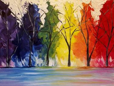Technicolor Trees - Paint Nite event in London, ON
