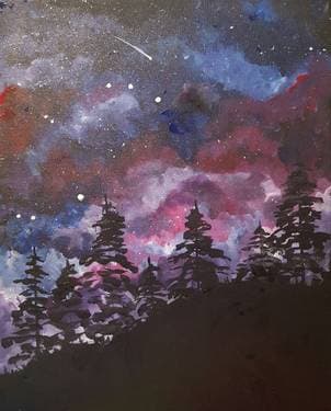 Happy Little Galaxy - Paint Nite event in Toronto, ON