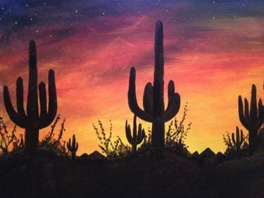 Desert Sunset IV - Paint Nite event in GLENDALE, AZ