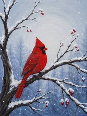 Winter’s Song - Paint Nite event in Boucherville, QC