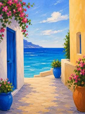Path to the Sea - Paint Nite event in Sunnyvale, CA