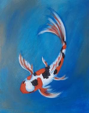 Happy Koi - Paint Nite event in Brentwood, CA