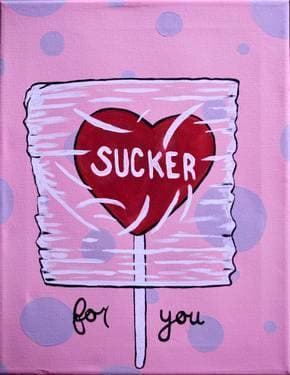 Sucker For You - Paint Nite event in Long Grove , IL