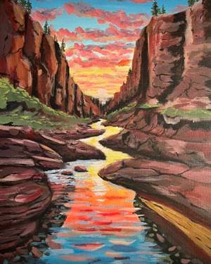 Red Rock Canyon I - Paint Nite event in Maricopa, AZ