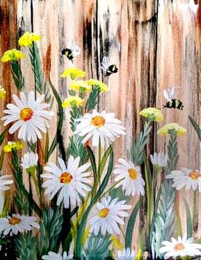 Bees & Flowers - Paint Nite event in Sandy , UT