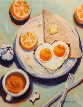 Love Breakfast - Paint Nite event in Gurnee, IL