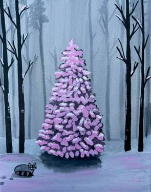 Winter in Pink - Paint Nite event in MISSISSAUGA, ON