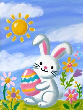 Easter joy - Paint Nite event in Saint-Jean-sur-Richelieu, QC