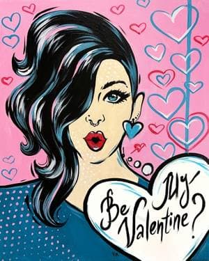 Be My Valentine? - Paint Nite event in LAS VEGAS, NV