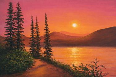 Sunrise? Sunset? - Paint Nite event in Richmond, BC