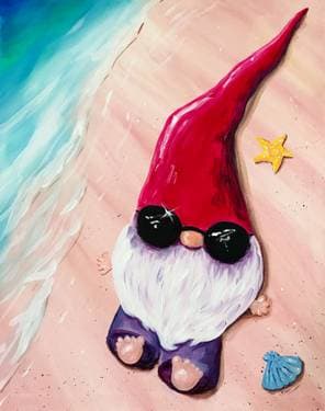 Beach-Gnomer - Paint Nite event in Calgary, AB