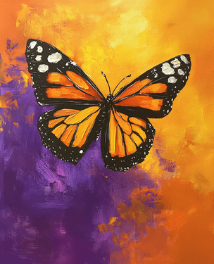 Monarch Butterfly  - Paint Nite event in Rohnert Park, CA