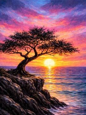 Cliff of Light - Paint Nite event in Pasadena , CA
