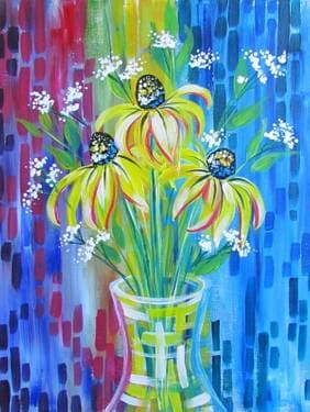 Black Eyed Susans - Paint Nite event in Florence , KY