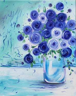 Violet Bouquet - Paint Nite event in ELK GROVE VLG, IL