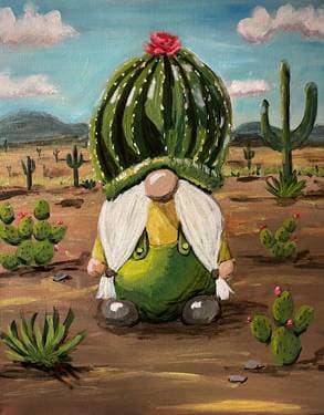 Prickly Gnome - Paint Nite event in Corona, CA
