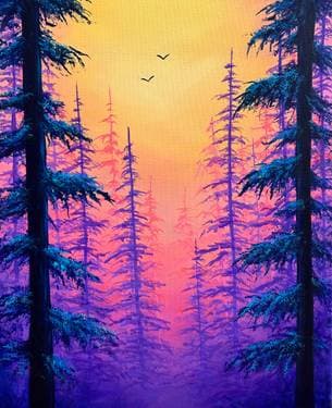 Mystic Mornings - Paint Nite event in Edmonton, AB