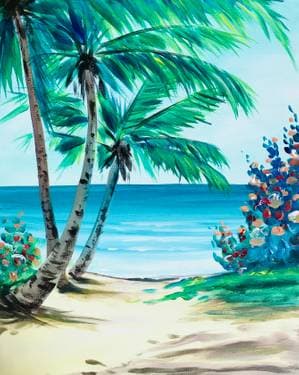 Palm Beach Escape - Paint Nite event in Davenport, IA