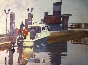 Bodega Bay Boat - Paint Nite event in KENWOOD, CA