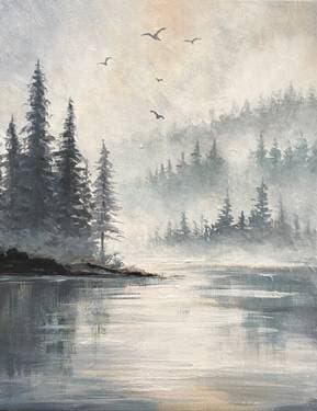 Foggy Forest  - Paint Nite event in Orleans, ON