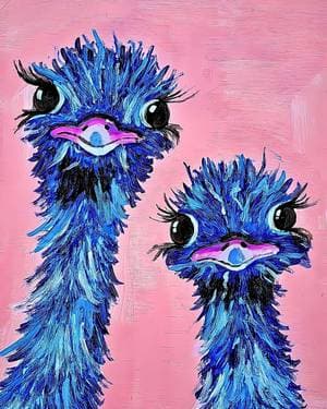 Blue Ostriches with Melody Gillespie