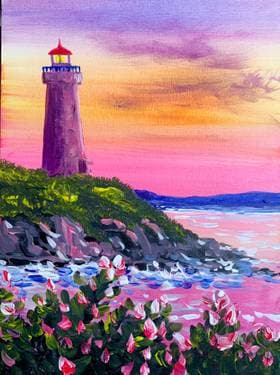 A Purple Haze  - Paint Nite event in Vancouver, BC