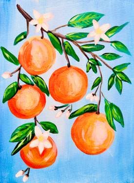 Summer Oranges  - Paint Nite event in Gatineau, QC