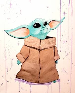 Baby Yoda / Grogu - Paint Nite event in Davenport, IA