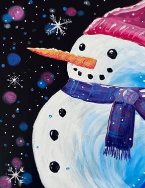 Build a Snowman  - Paint Nite event in Winnipeg, MB