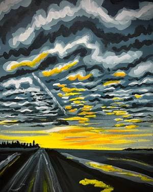 Four Mile Road - Paint Nite event in Regina, SK