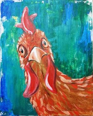 Curious Chicken - Paint Nite event in Edmonton, AB