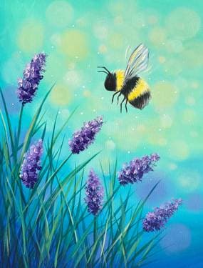 Bumblebee Bokeh - Paint Nite event in Milton, ON