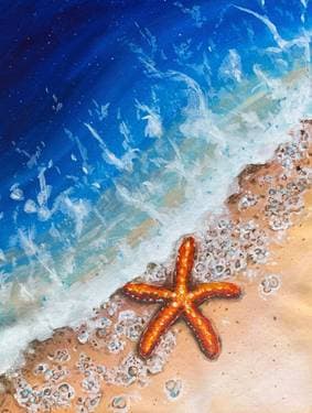 Starry Beach - Paint Nite event in Hauppauge, NY